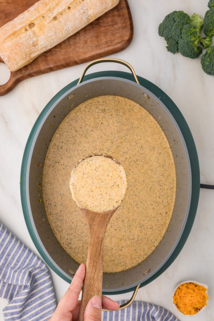 Broccoli Cheddar Parmesan Soup