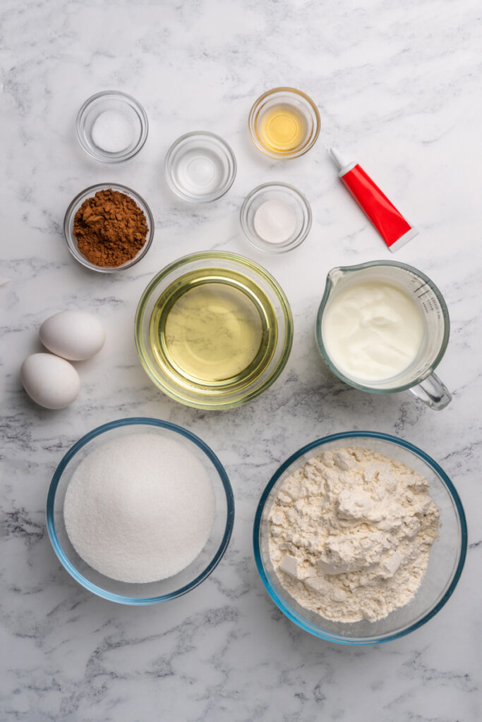 Red Velvet Cake ingredients