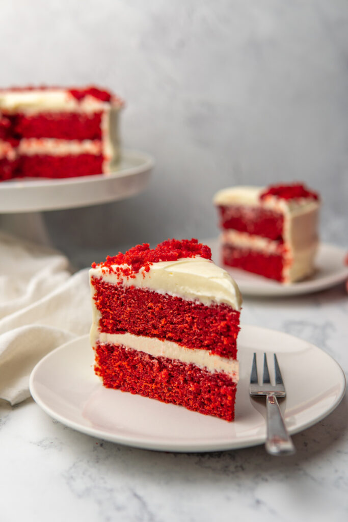 Red Velvet Cake with cream cheese frosting