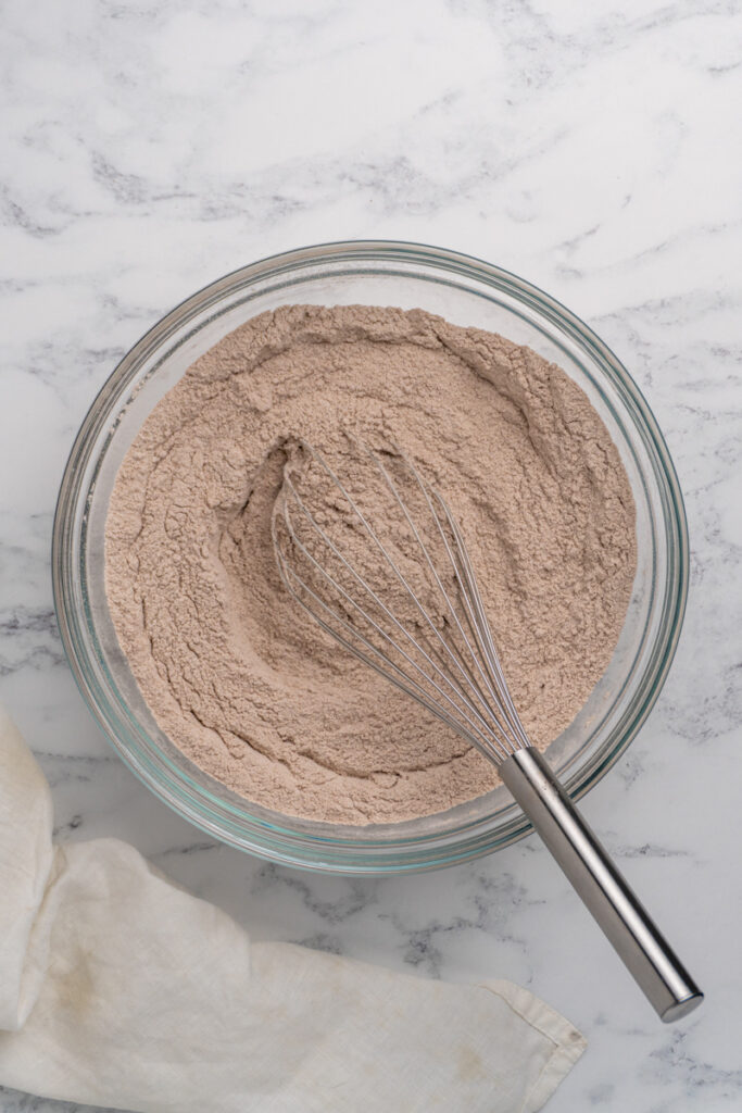 dry ingredients for a cake