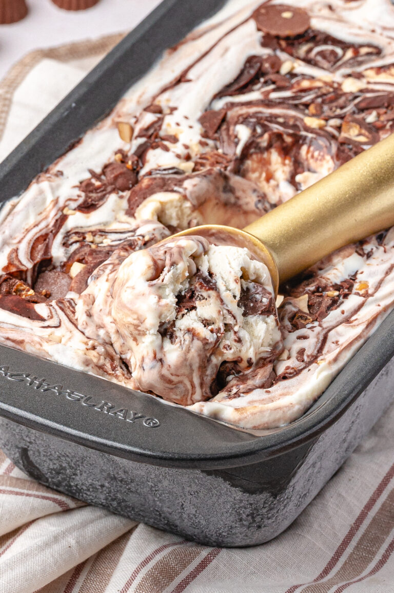 Homemade Peanut Butter Cup Ice Cream No-Churn