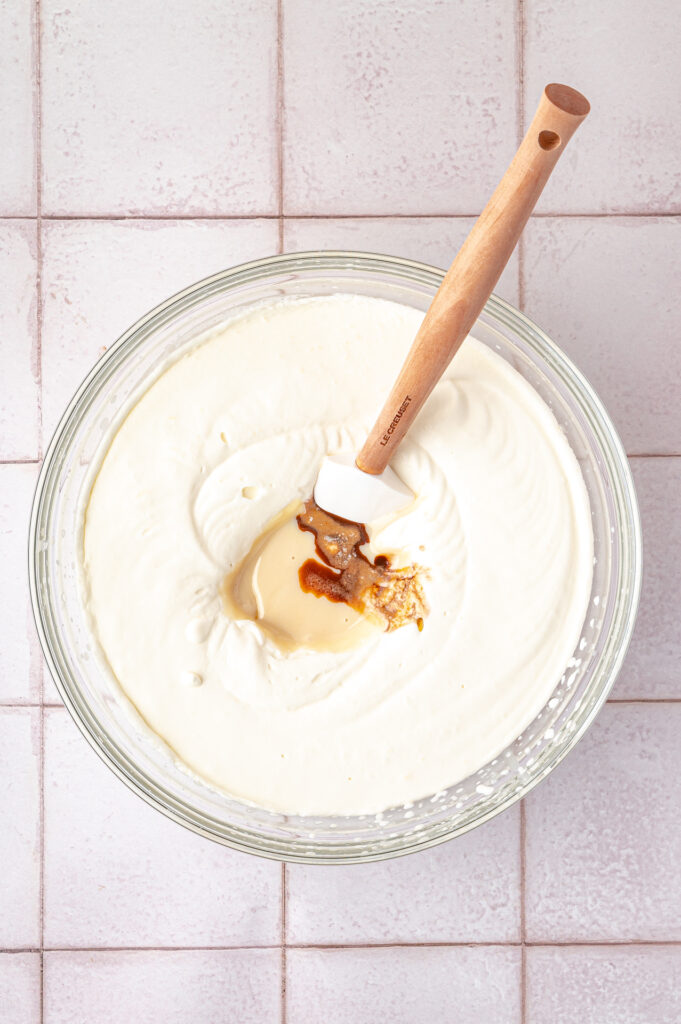 homemade ice cream in a bowl