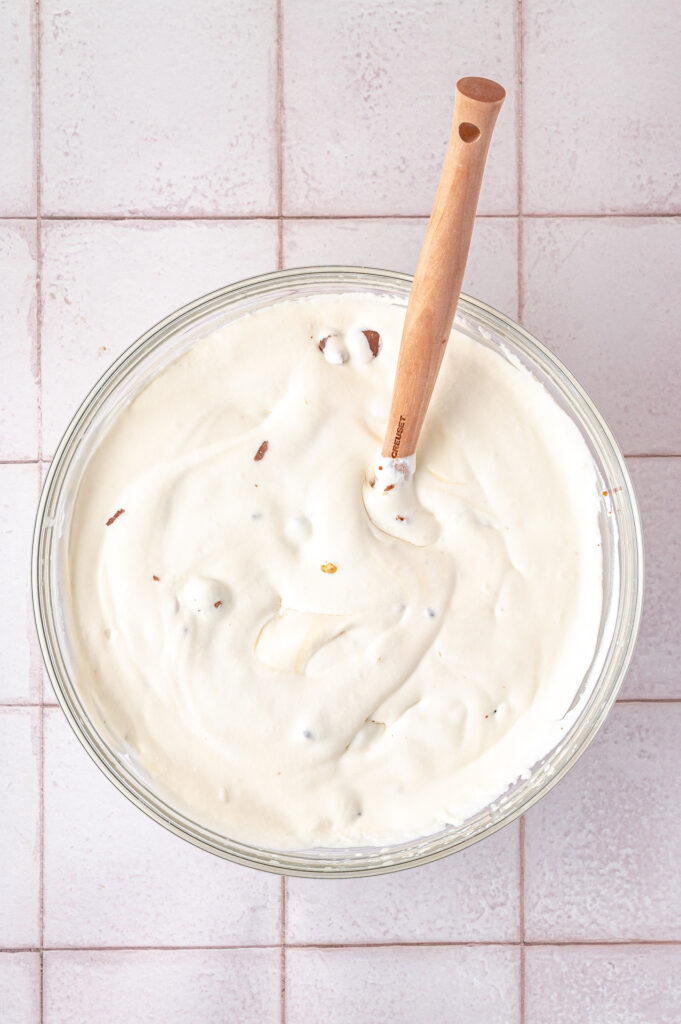 homemade ice cream in a bowl