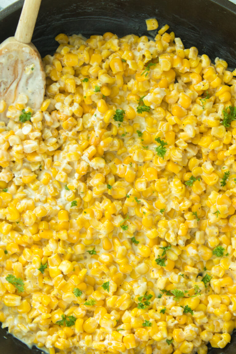 Creamed Corn with Honey and Cream Cheese