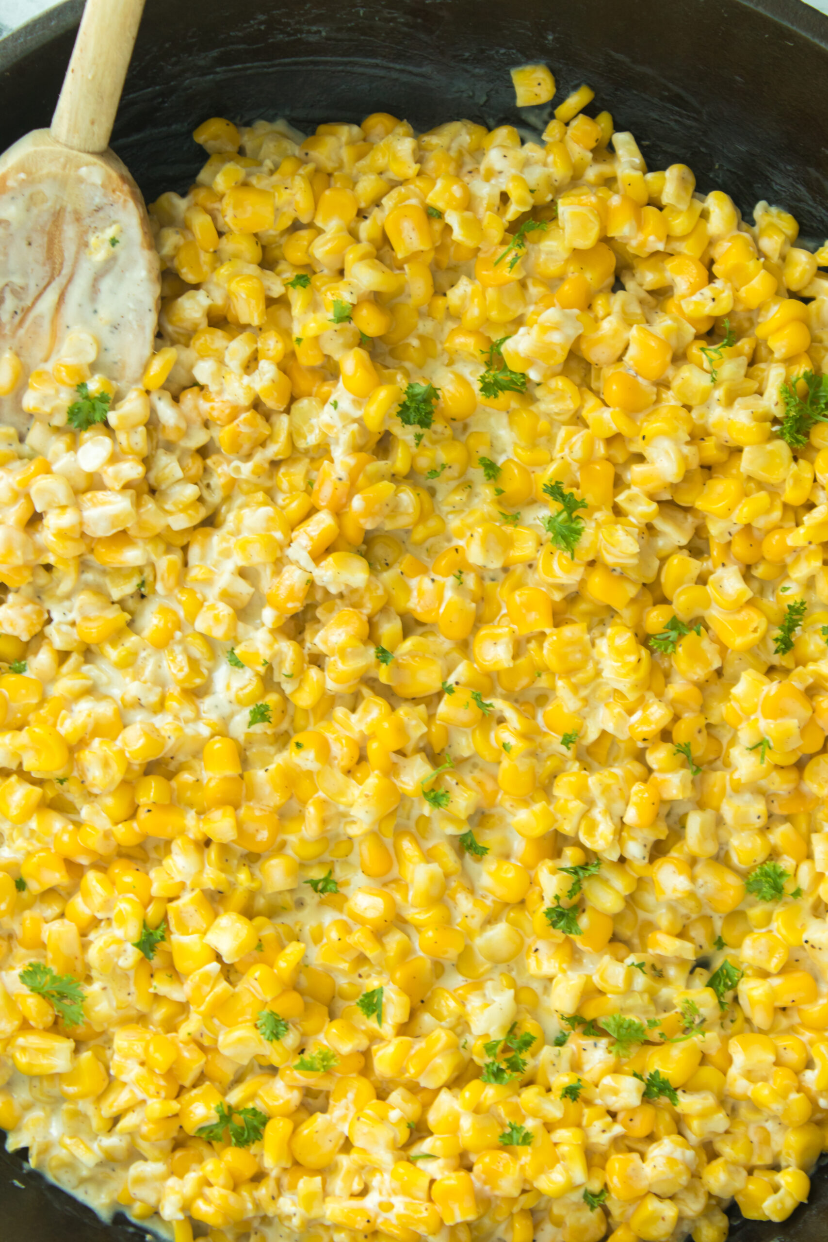 Creamed Corn with Honey and Cream Cheese - From My Kitchenette