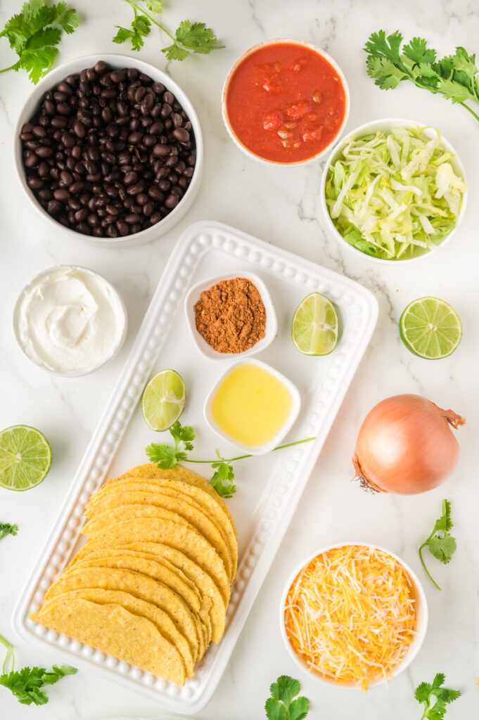 tacos ingredient shot