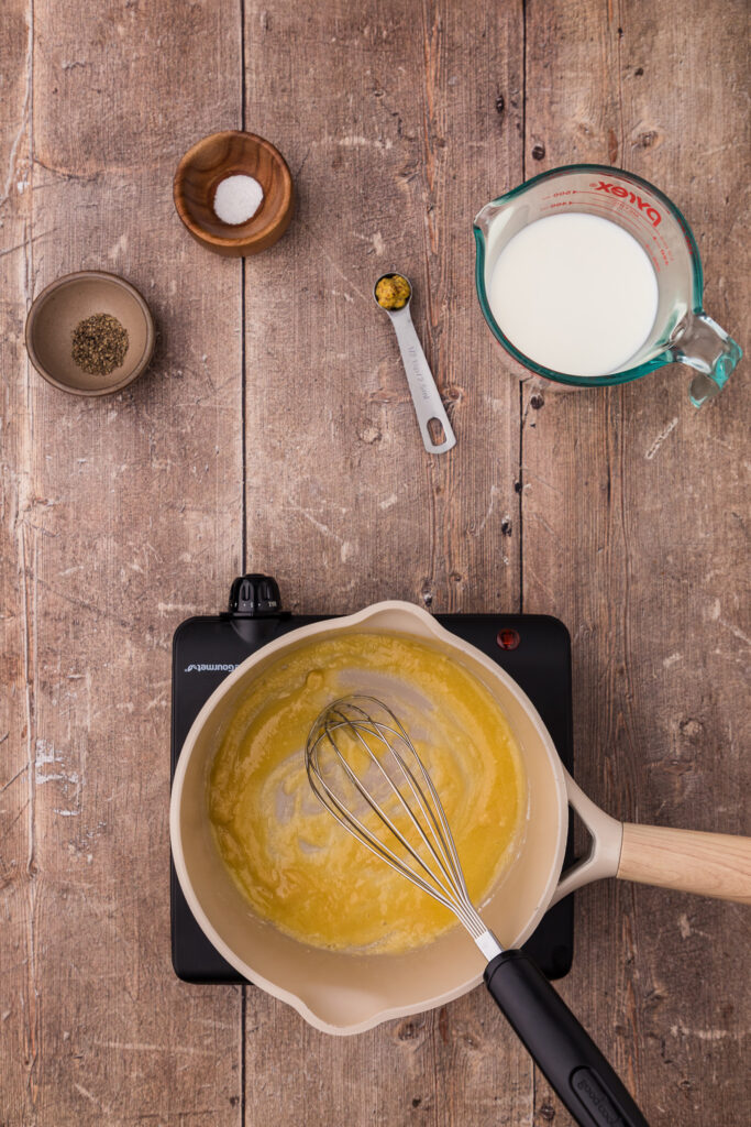 roux in a pan