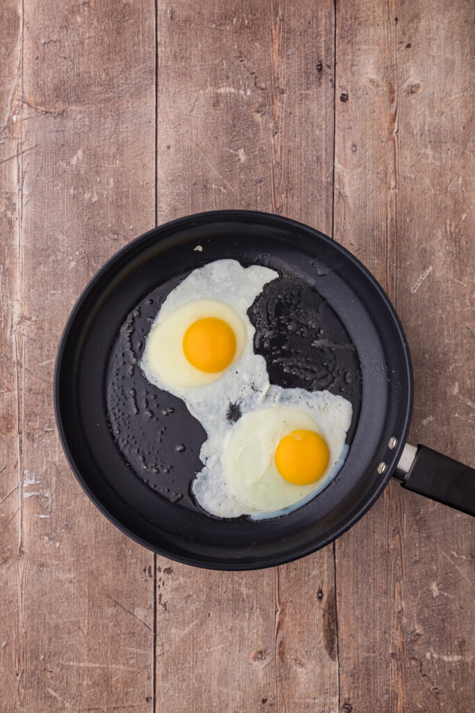 eggs in a pan