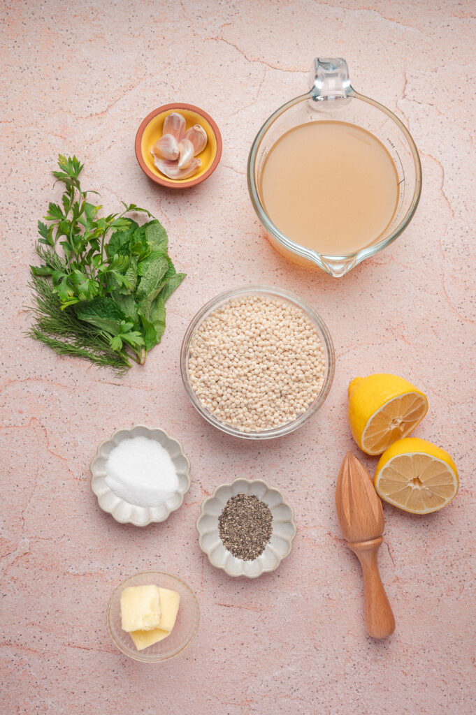 lemon couscous ingredients