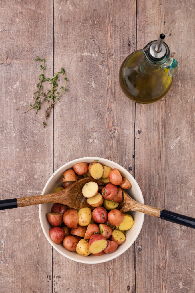potatoes in a bowl