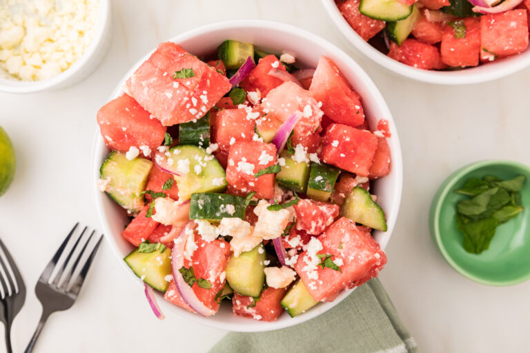 Watermelon Feta Salad with Arugula