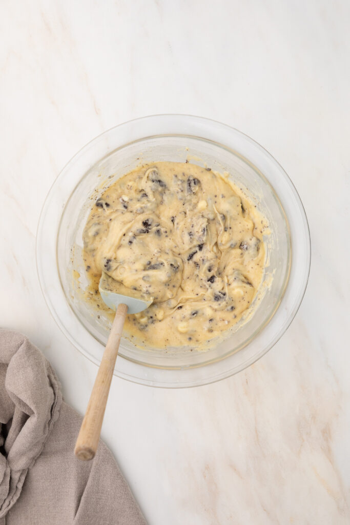 oreo muffins mixture