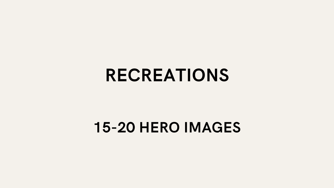 Recreations - Hero Images Only